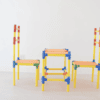Versatile PetraPlay construction set with colorful sticks and connectors for creative building.