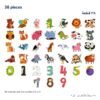 Animal & Number Magnets: every piece in the set