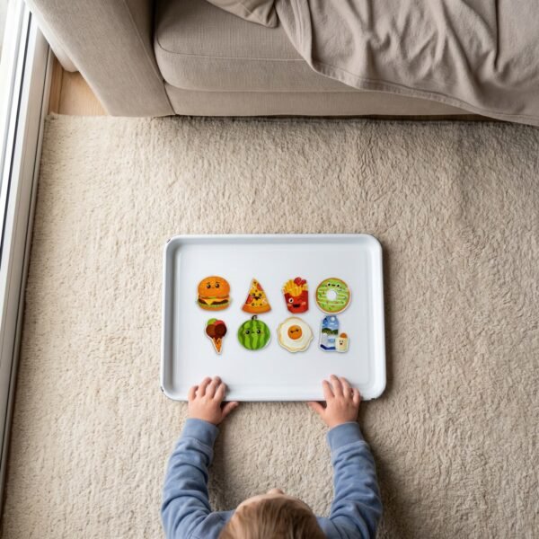 Food Magnets: played on a tray Food Magnets: played on a tray