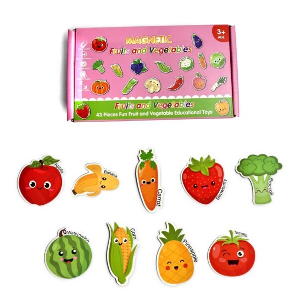 Fruit & Vegetable Magnets: pack and pieces Fruit & Vegetable Magnets: pack and pieces