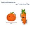 Fruit & Vegetable Magnets: piece size Fruit & Vegetable Magnets: piece size