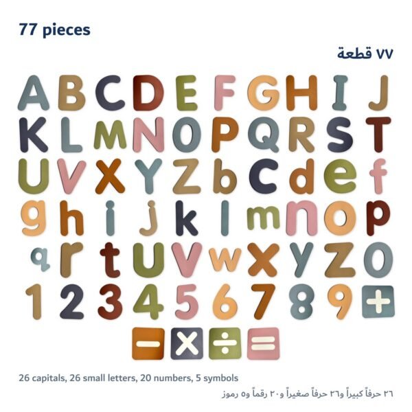 Magnetic Letters & Numbers: every piece in the set Magnetic Letters & Numbers: every piece in the set