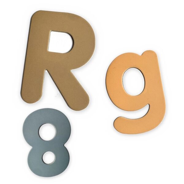 Magnetic Letters & Numbers: pieces close up Magnetic Letters & Numbers: pieces close up