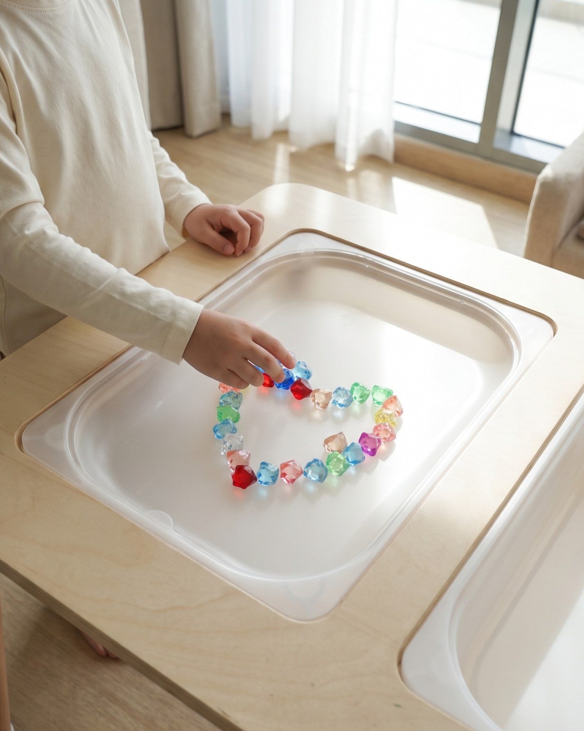 The Clear Board Insert in use at home