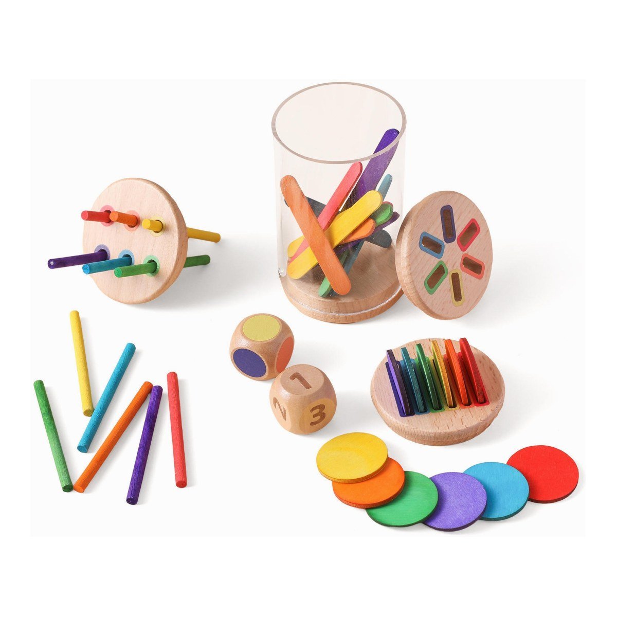 The Colour Sorting Sticks & Discs