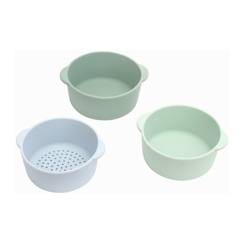 The Nesting Bowls & Sieve on a white background
