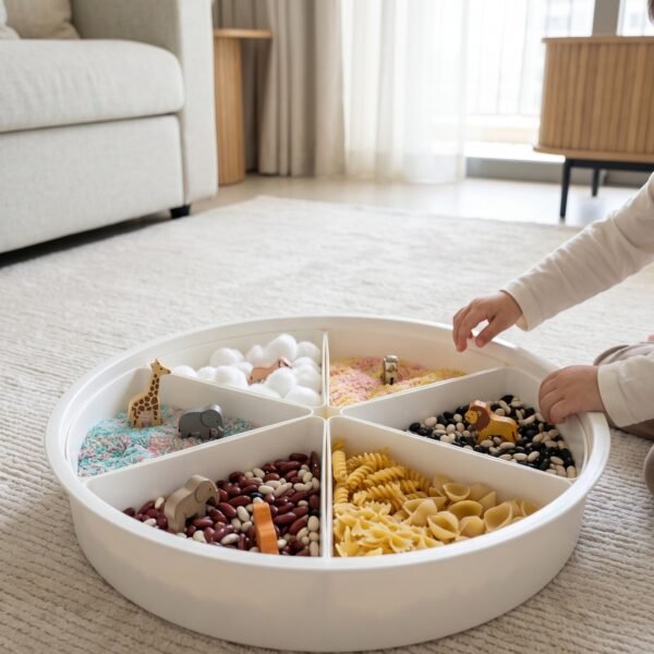 Round Divided Sensory Tray