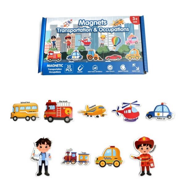 Transport & Occupations Magnets: pack and pieces Transport & Occupations Magnets: pack and pieces